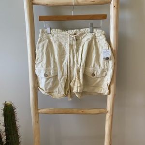 Free People linen blend shorts